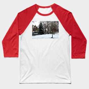 Bourton on the Water Christmas Tree Cotswolds Baseball T-Shirt